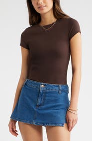 BP. Stretch Cotton Blend Baby Tee