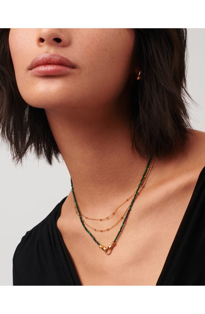 Missoma x Harris Reed In Good Hands Beaded Pendant Necklace, Alternate, color, Gold