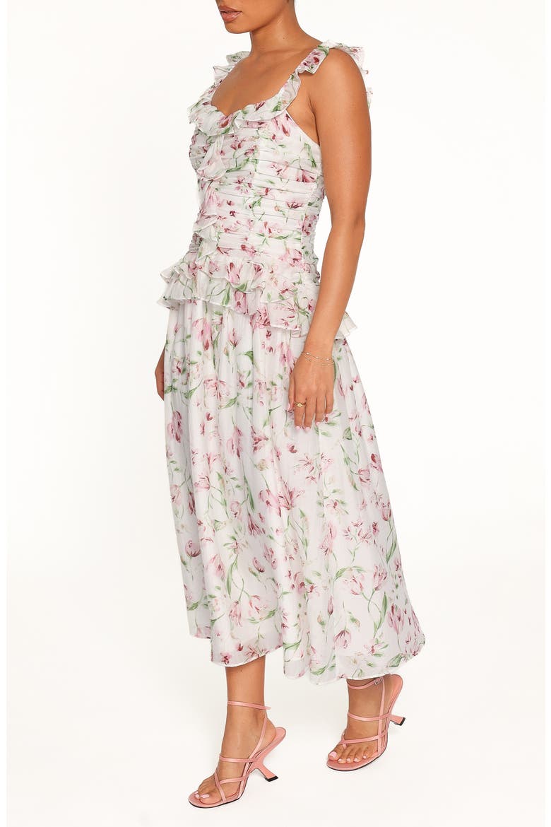Garcia Midi Dress, Alternate, color, WHITE FLORAL