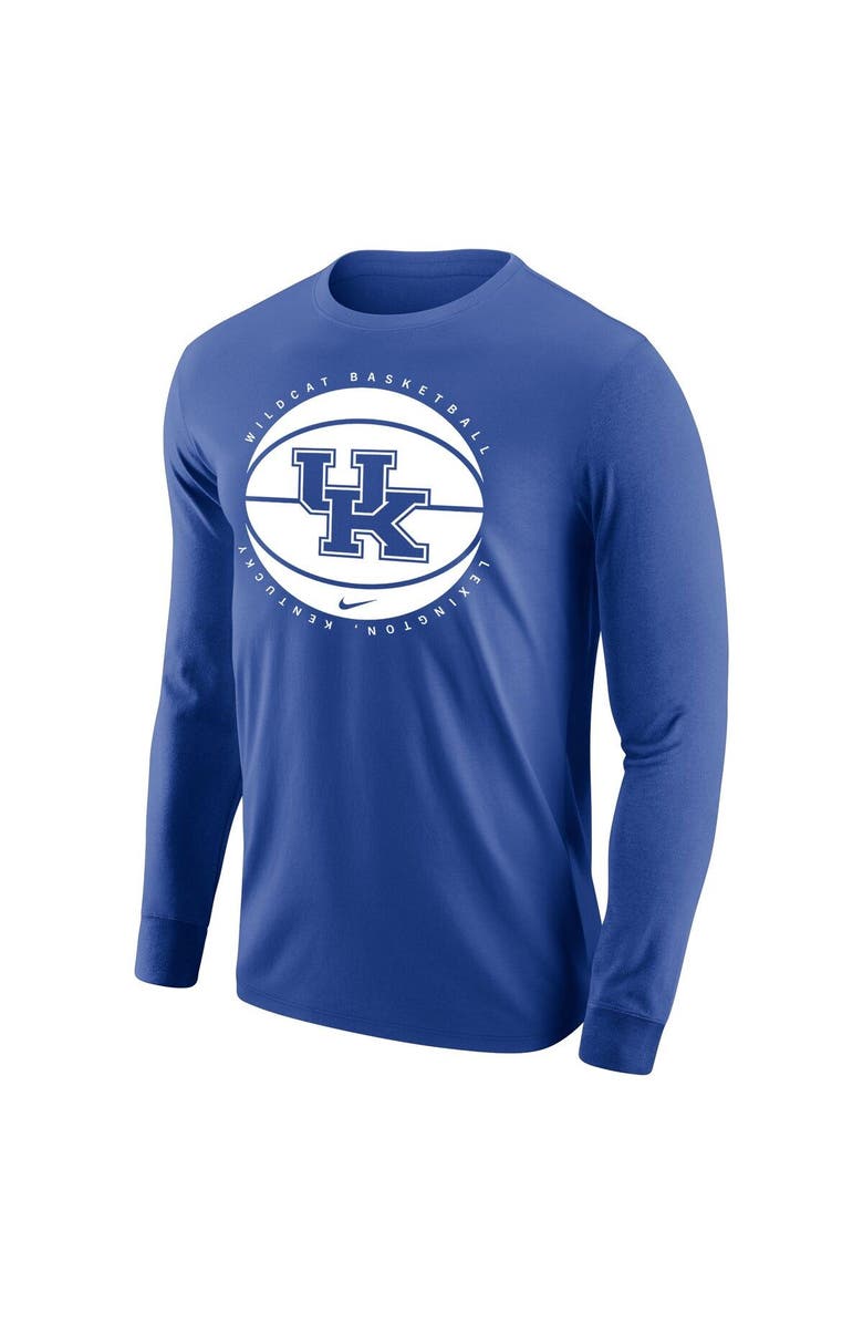 Nike Men's Nike Royal Kentucky Wildcats Basketball Long Sleeve T-Shirt, Alternate, color, 