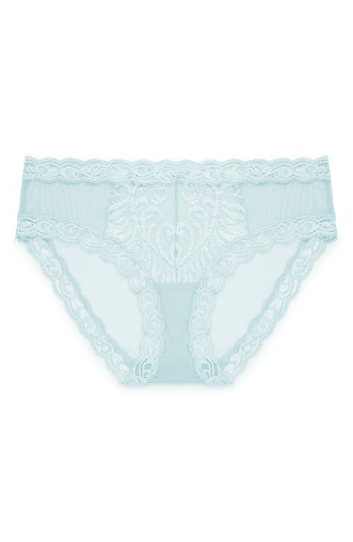 Shop Natori Feathers Hipster Briefs In Whipped Mint Lace