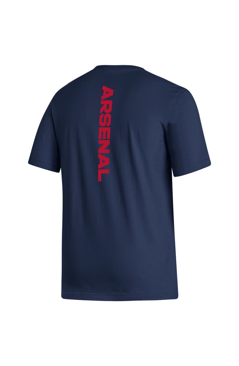 adidas Men's adidas Navy Arsenal Vertical Back T-Shirt, Alternate, color,