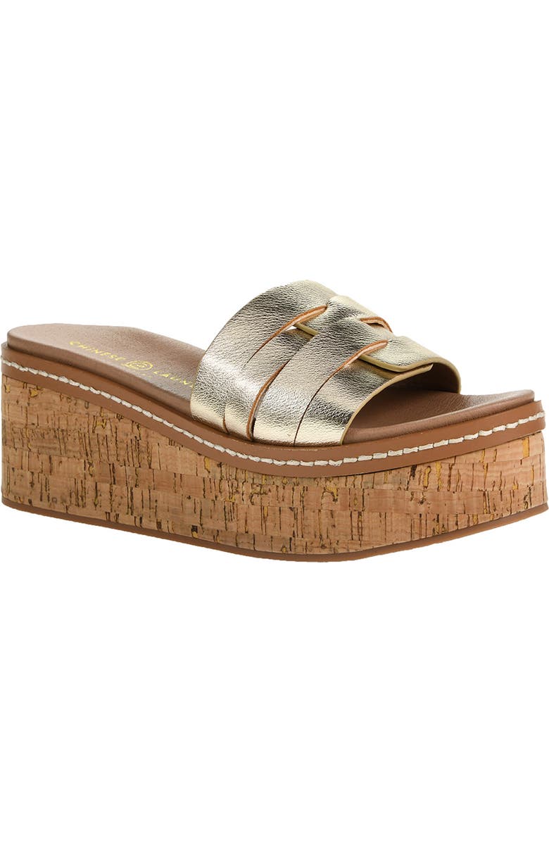Chinese Laundry Serenna Platform Wedge Slide Sandal, Main, color,