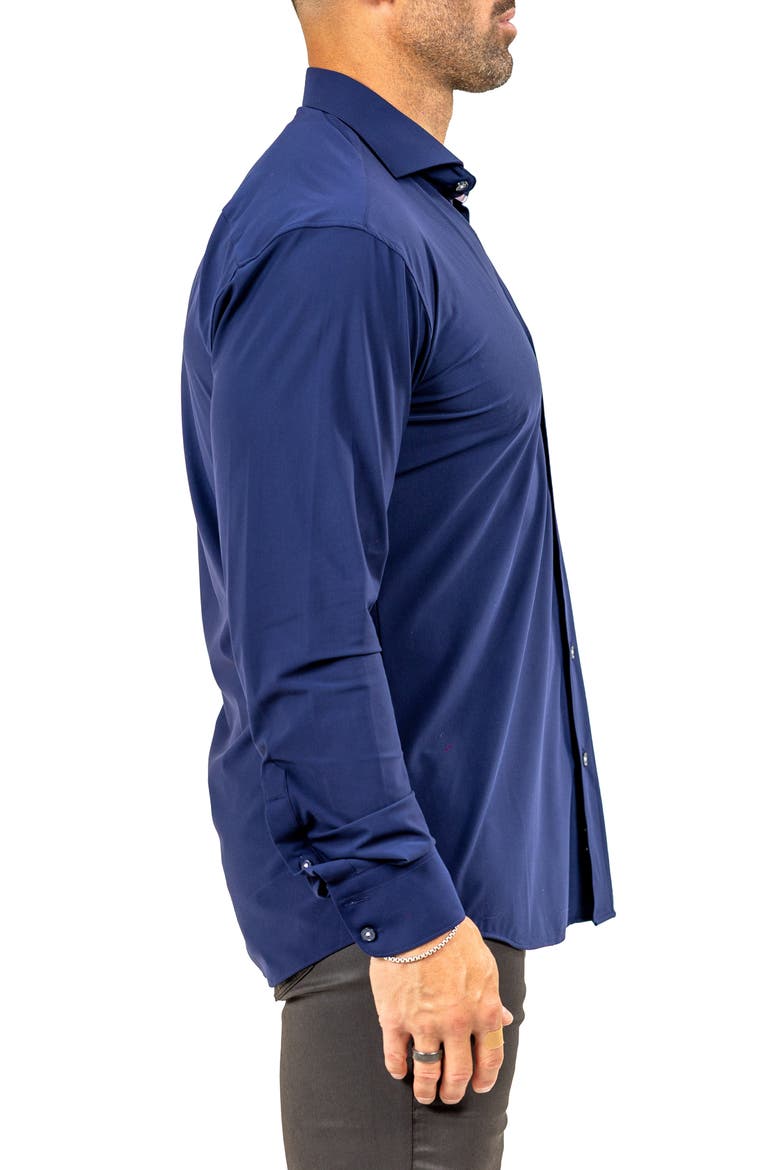 Eins Marthy Contemporary Fit Button-Up Shirt, Alternate, color, BLUE