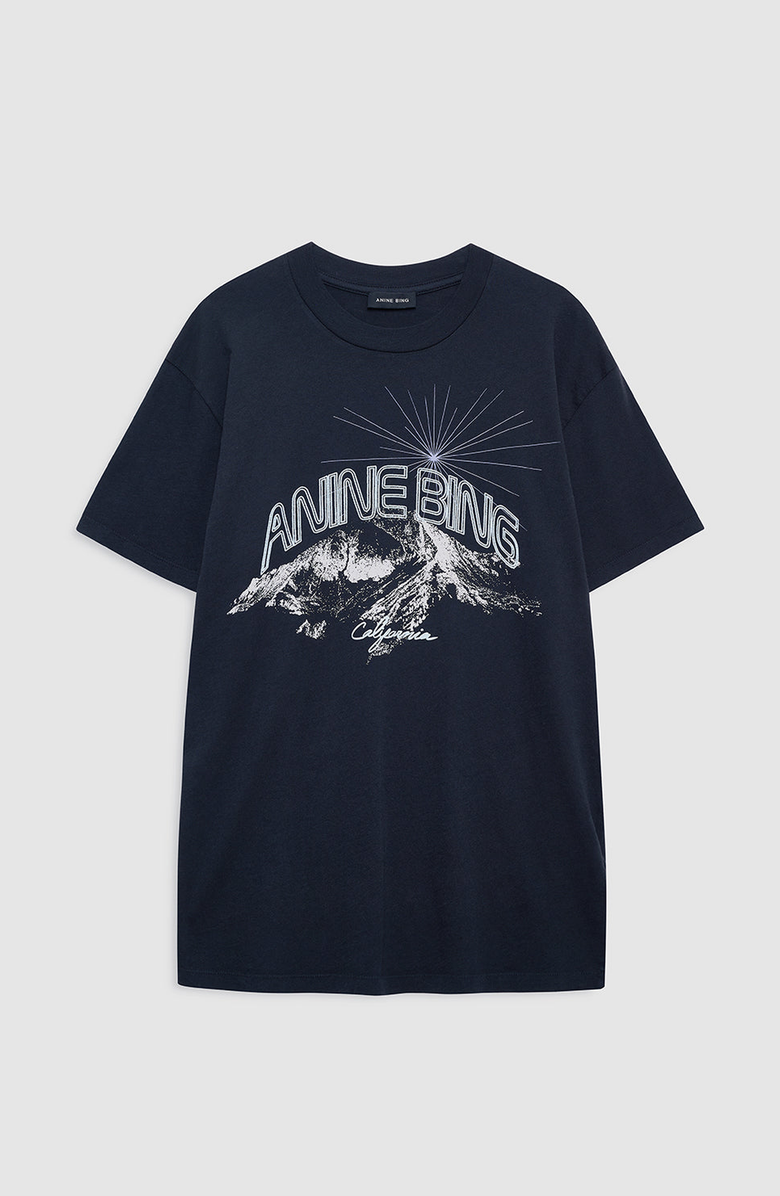 ANINE BING Walker Tee, Alternate, color, Vintage Black