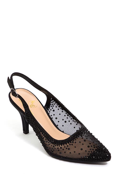 Lola Embellished Pointed Toe Slingback Pump (Women)