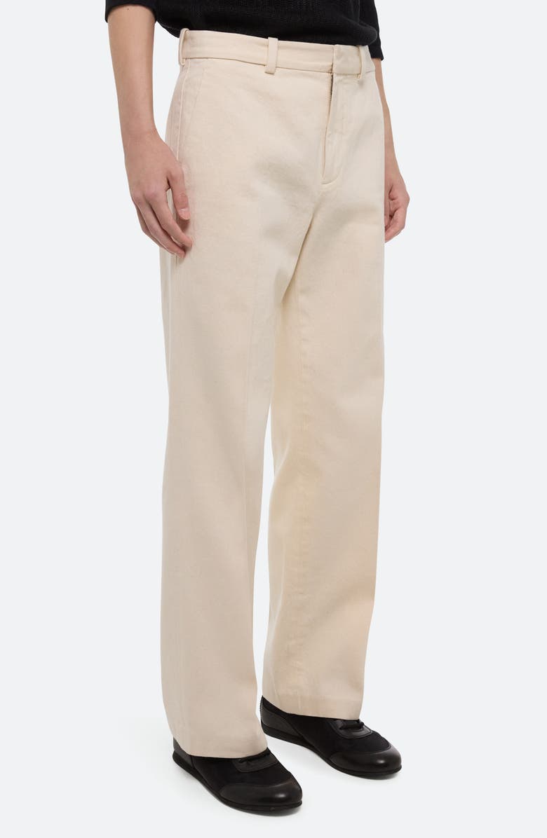 Helmut Lang Organic Cotton Straight Leg Pants, Alternate, color, Ecru - E0v