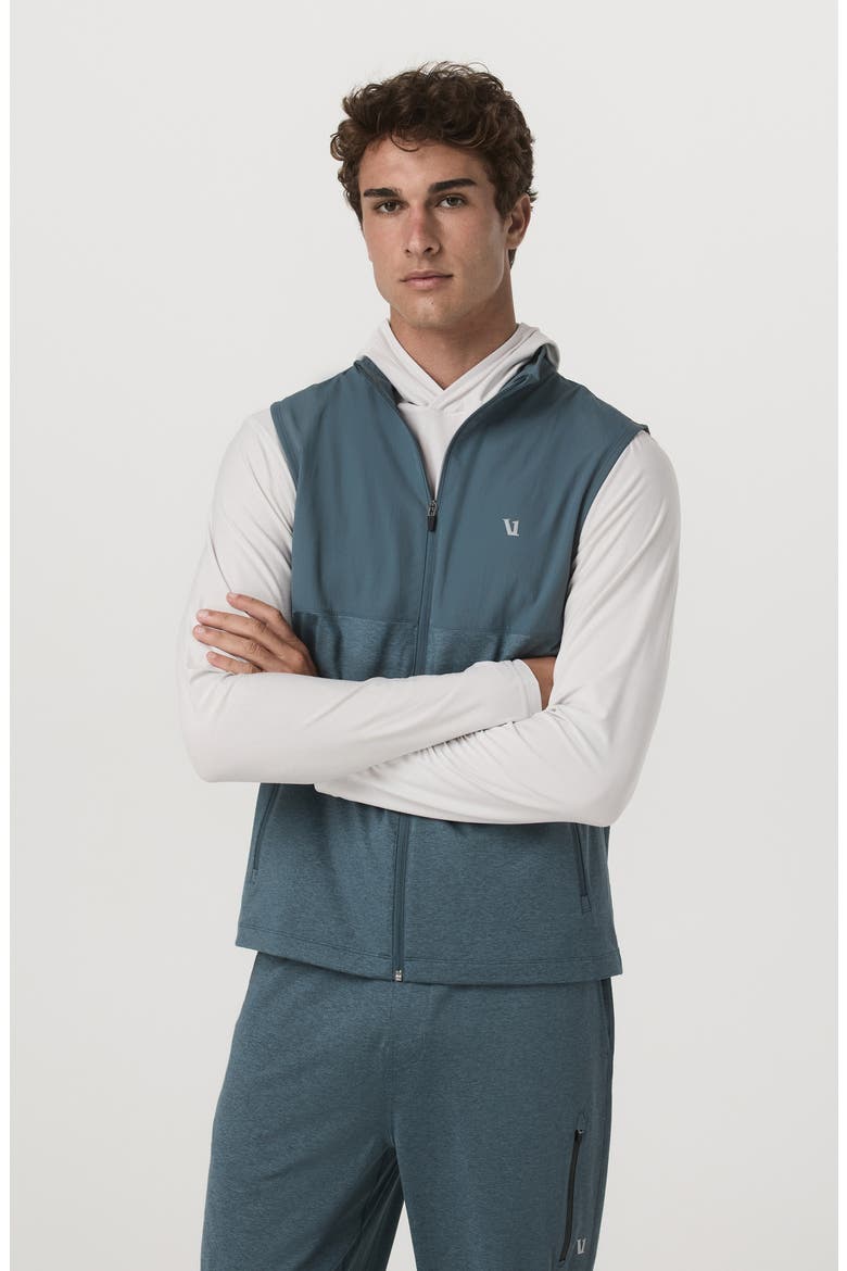Sunday Element Vest, Alternate, color, BLUE SEA HEATHER