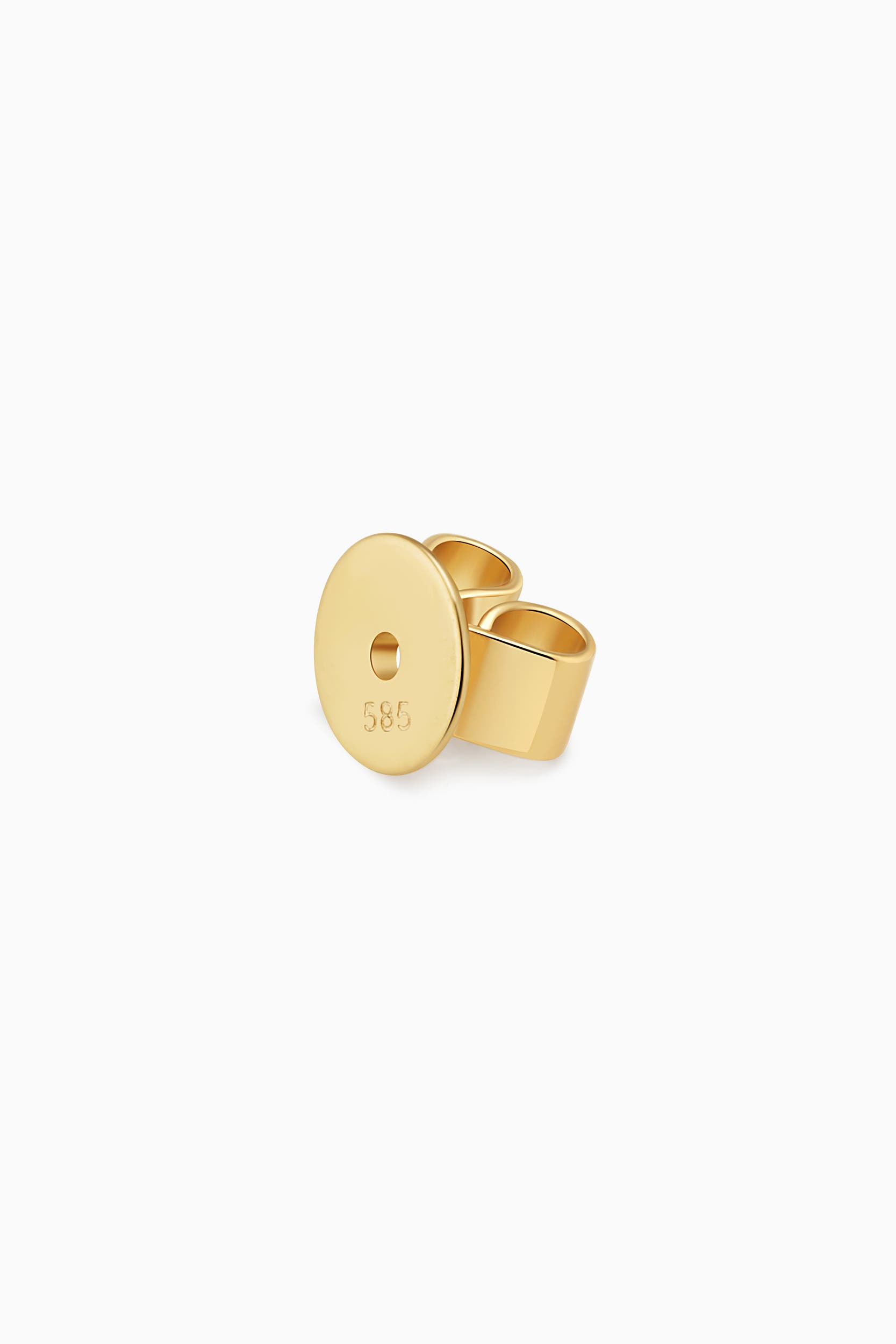 Oradina 14K Gold Luxe Letter Diamond Initial Single Stud (Women ...