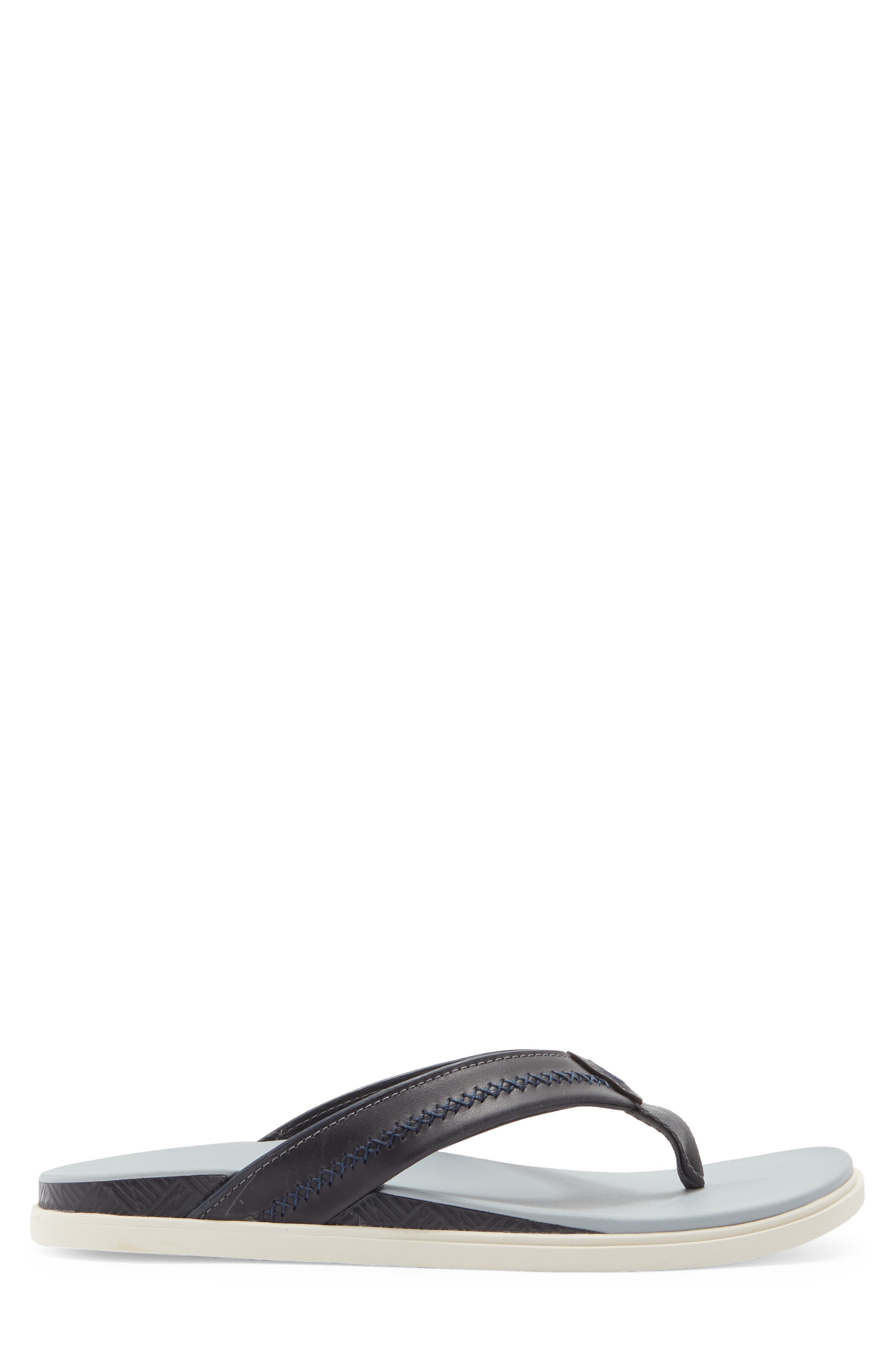 OluKai Shoreline Flip Flop, Alternate, color, Rock / Pale Grey