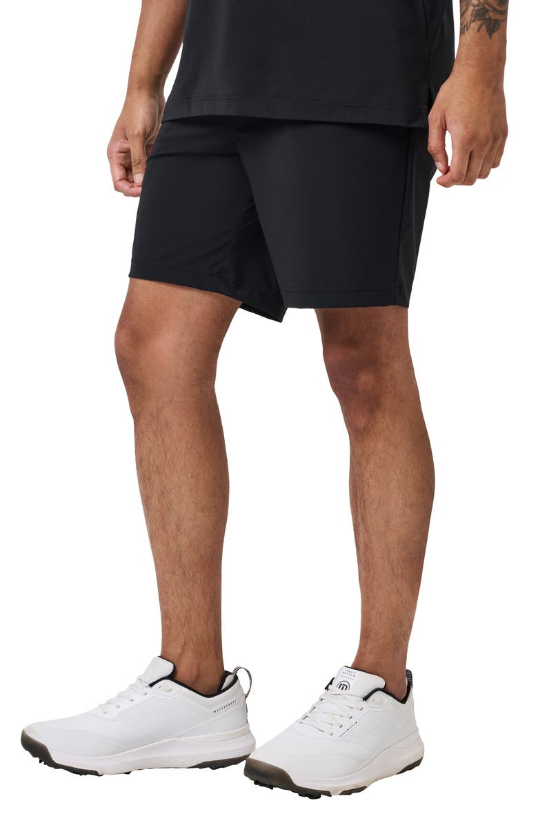 TravisMathew Hero Hour Golf Shorts, Alternate, color, Black