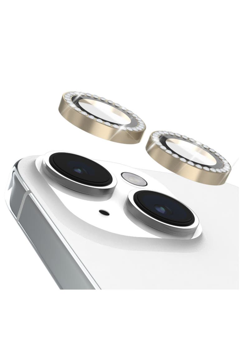 Aluminum Ring Lens Protector for Apple iPhone 15 / 15 Plus, Alternate, color, Gold