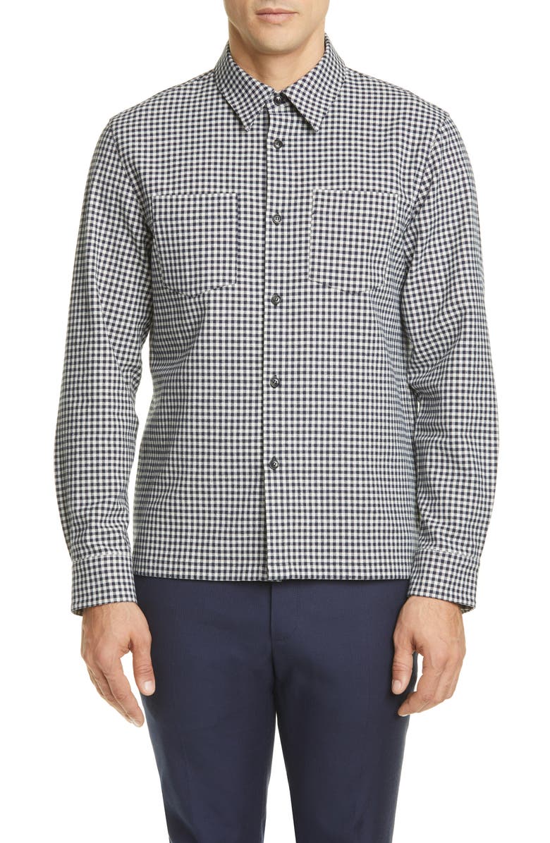 A.P.C. Surchemise Pepper Check Shirt Jacket, Main, color,