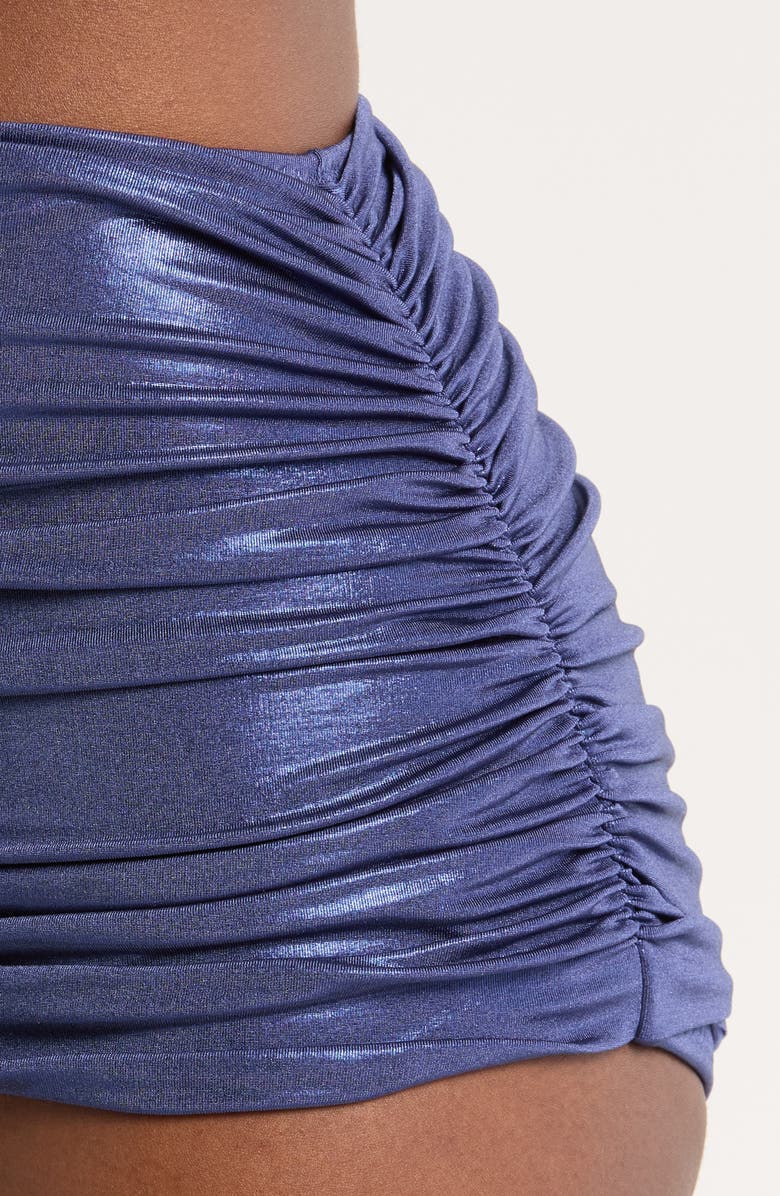 Norma Kamali Bill Ruched Bikini Bottoms, Alternate, color, 