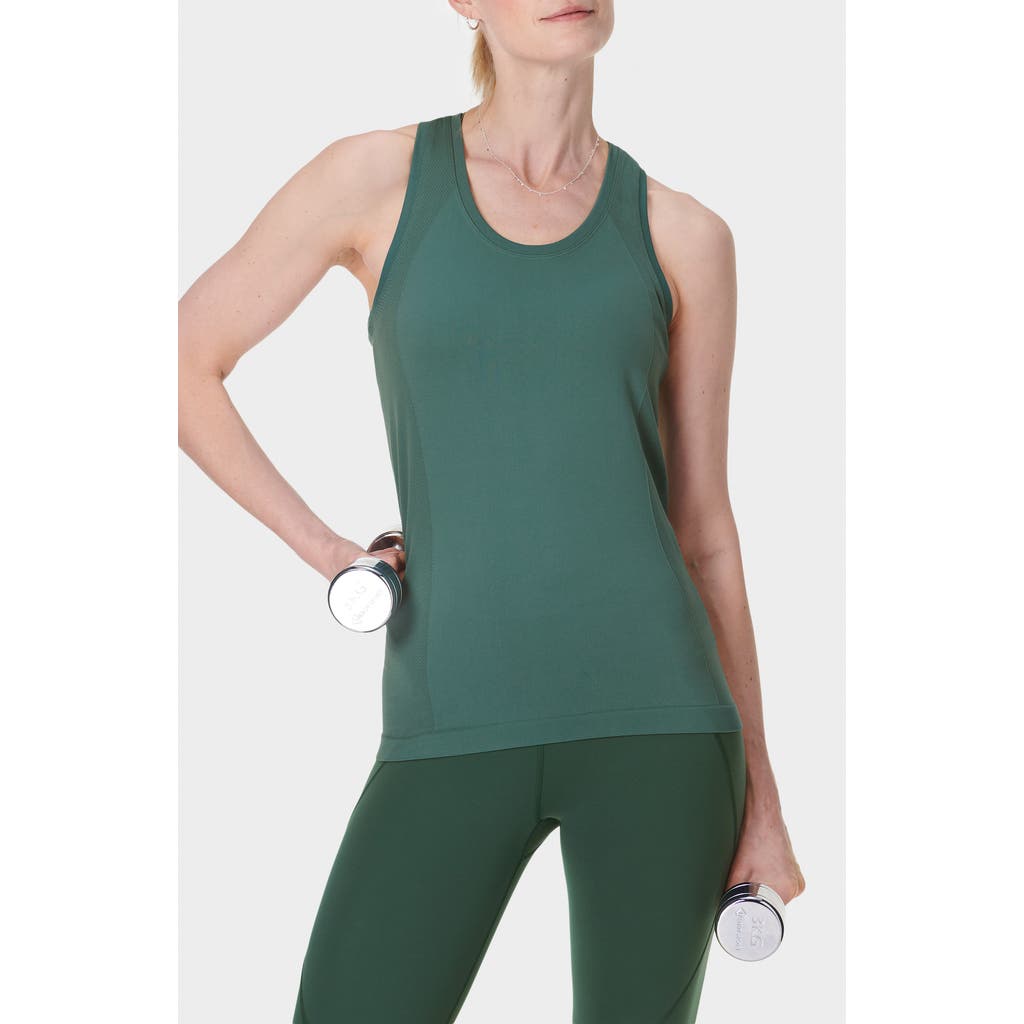 Sweaty Betty Athlete Seamless Workout Tank In Glade Green
