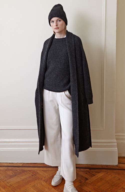 Oyun Erte Long Cardigan In Caviar