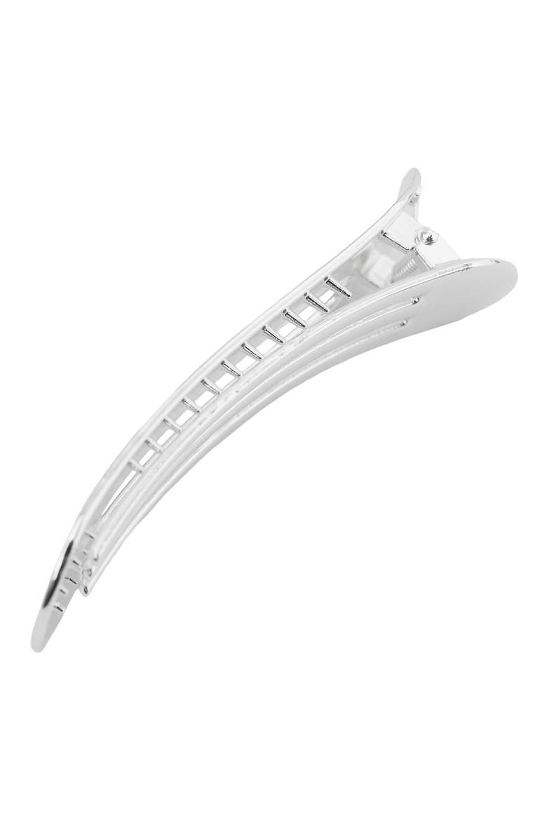 Long Hair Clip, Alternate, color, SILVER