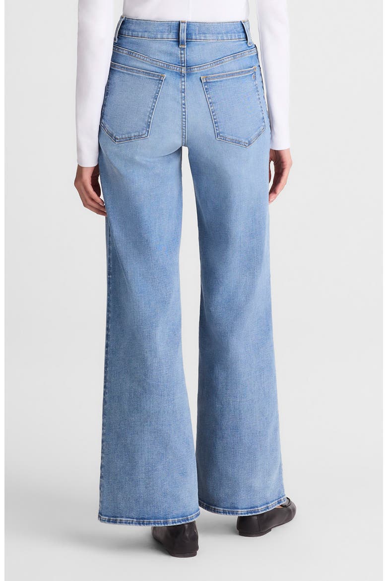 The High Waist Wide Leg Jeans, Alternate, color, COASTAL BLUE WASH