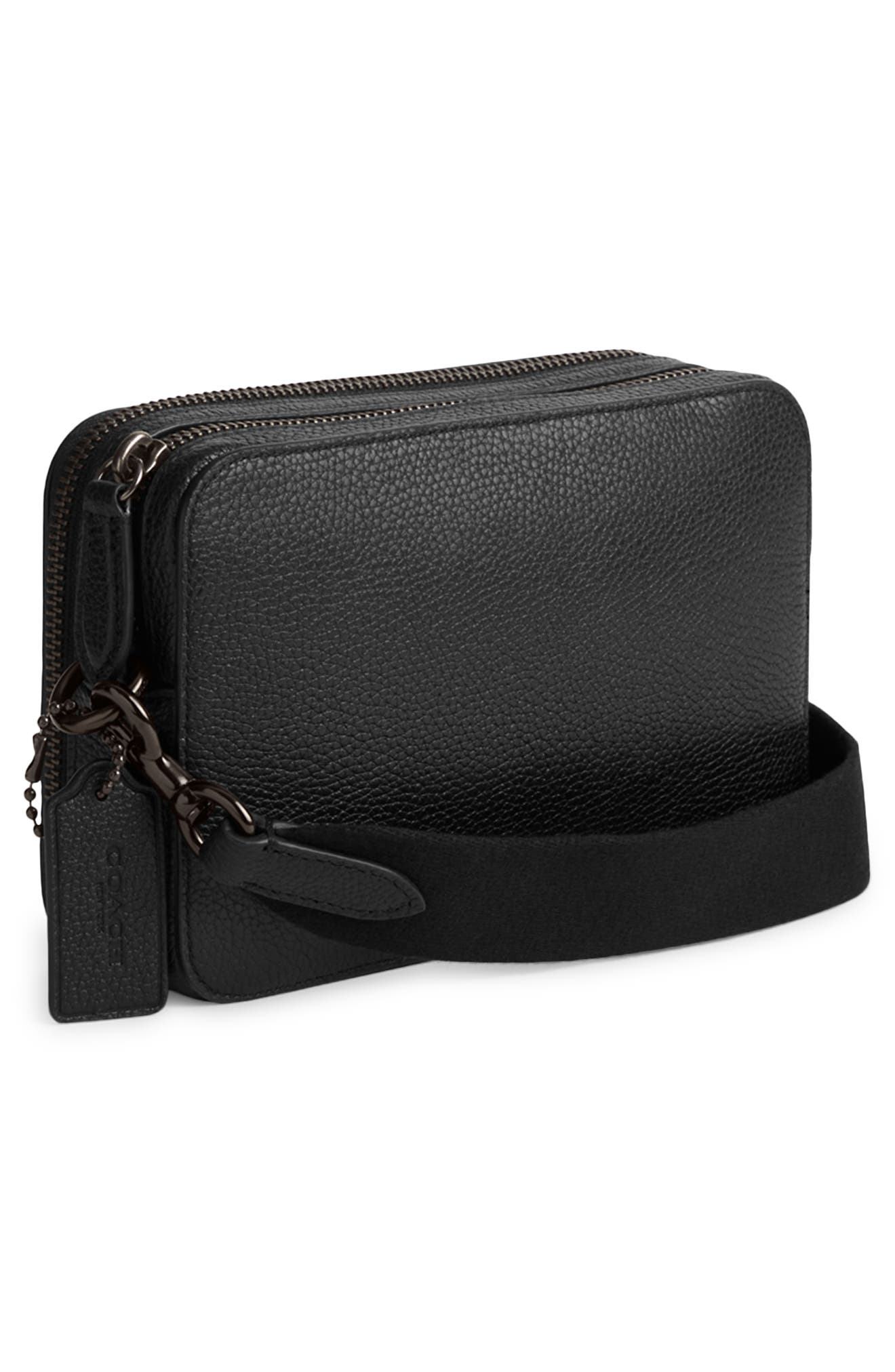 COACH Charter Pebbled Leather Crossbody Bag, Alternate, color, 