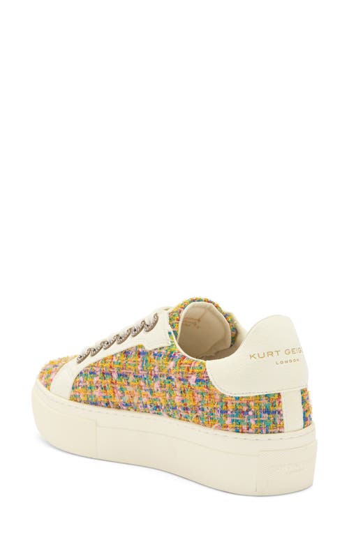 Kurt Geiger London Greenwich Jewel Platform Sneaker In Yellow Multi