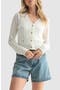 Pointelle Floral Cardigan