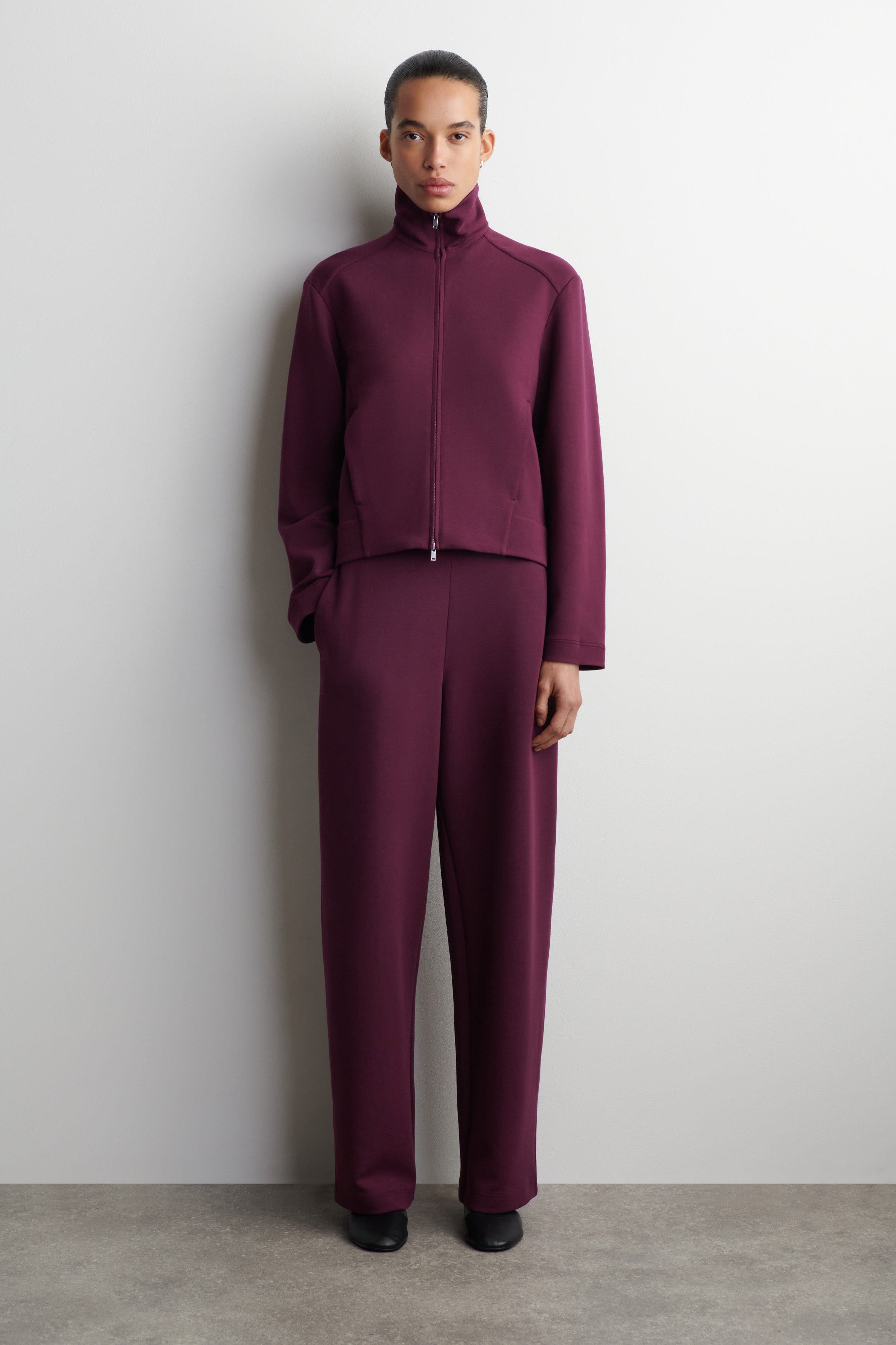 Scuba Knit Barrel Leg Joggers - image 3