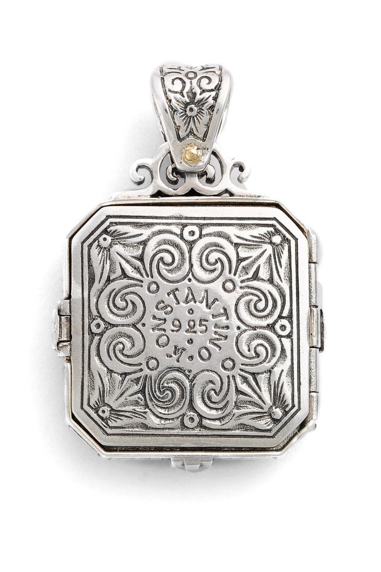 'Penelope' Bee Locket Pendant, Alternate, color, SILVER/ GOLD