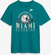 Nike Men's Nike Aqua Miami Dolphins Rewind Team Spirit Essential Cotton T-Shirt