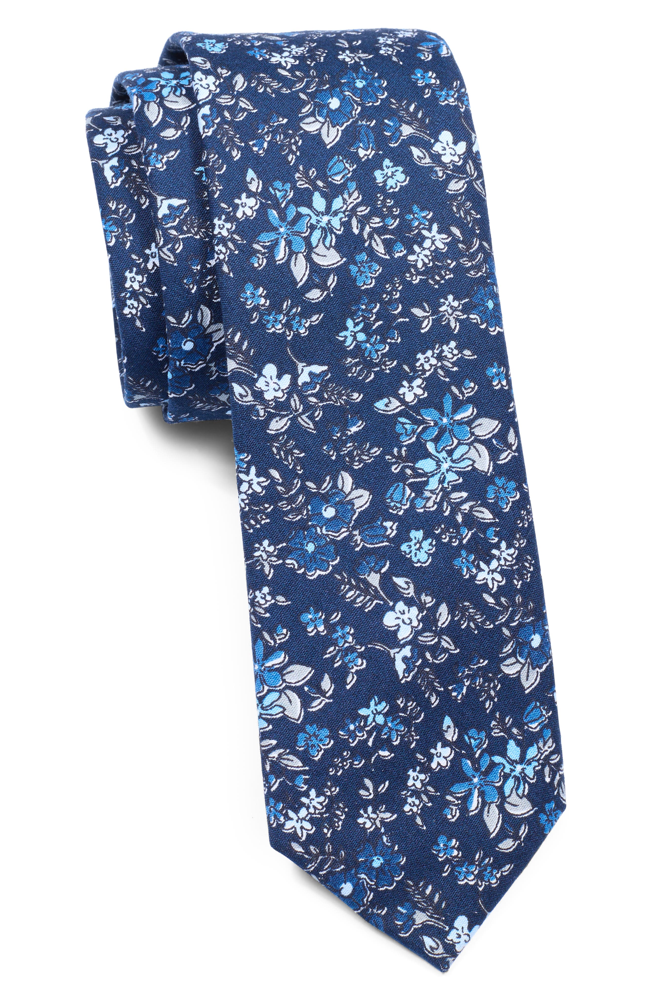 Original Penguin Fennel Floral Print Tie