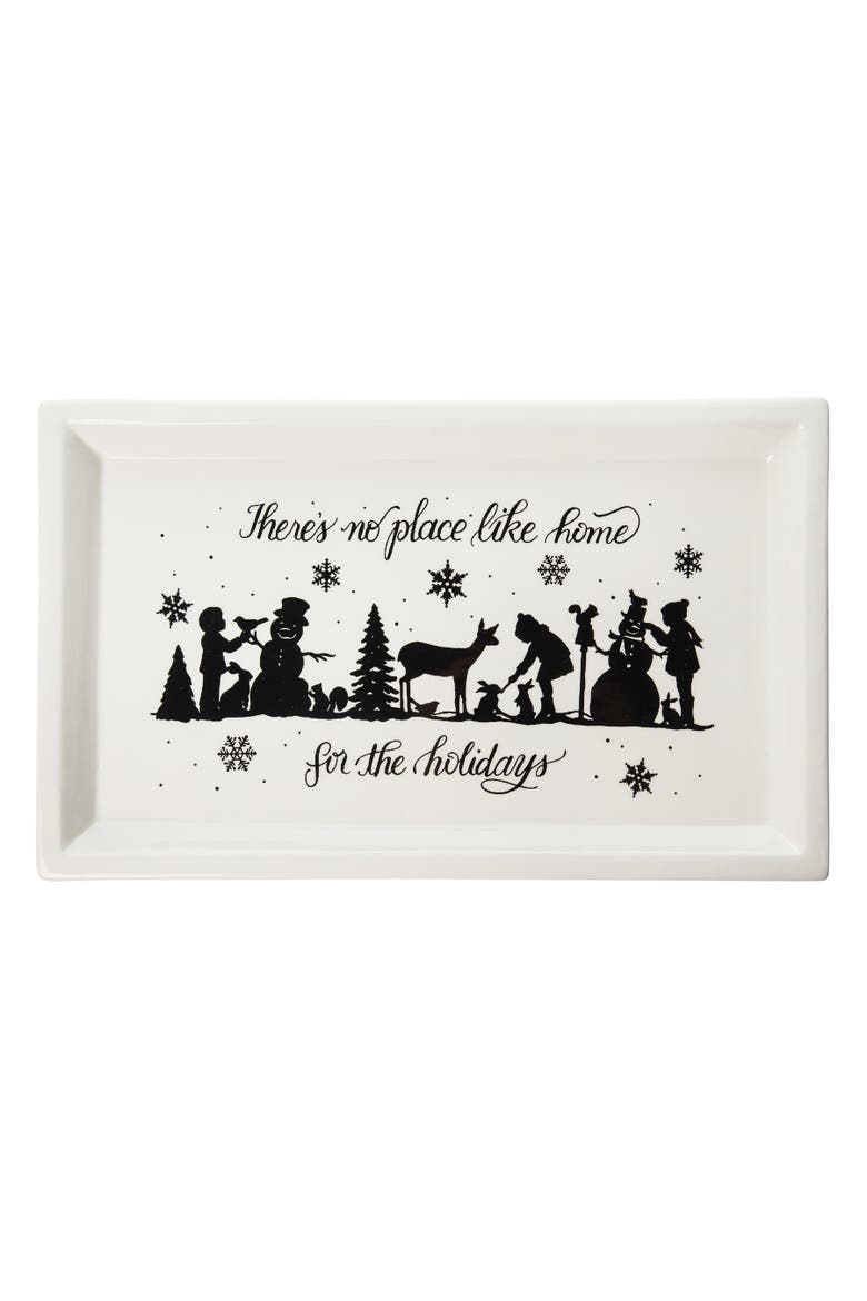 No Place Like Home Platter, Main, color, White