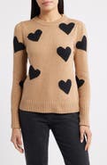 Caslon® Intarsia Heart Sweater