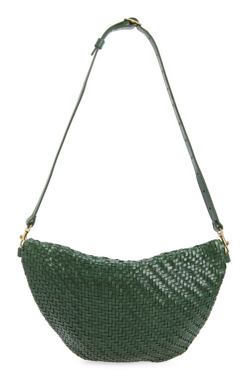 Clare V . Large Woven Leather Belt Bag