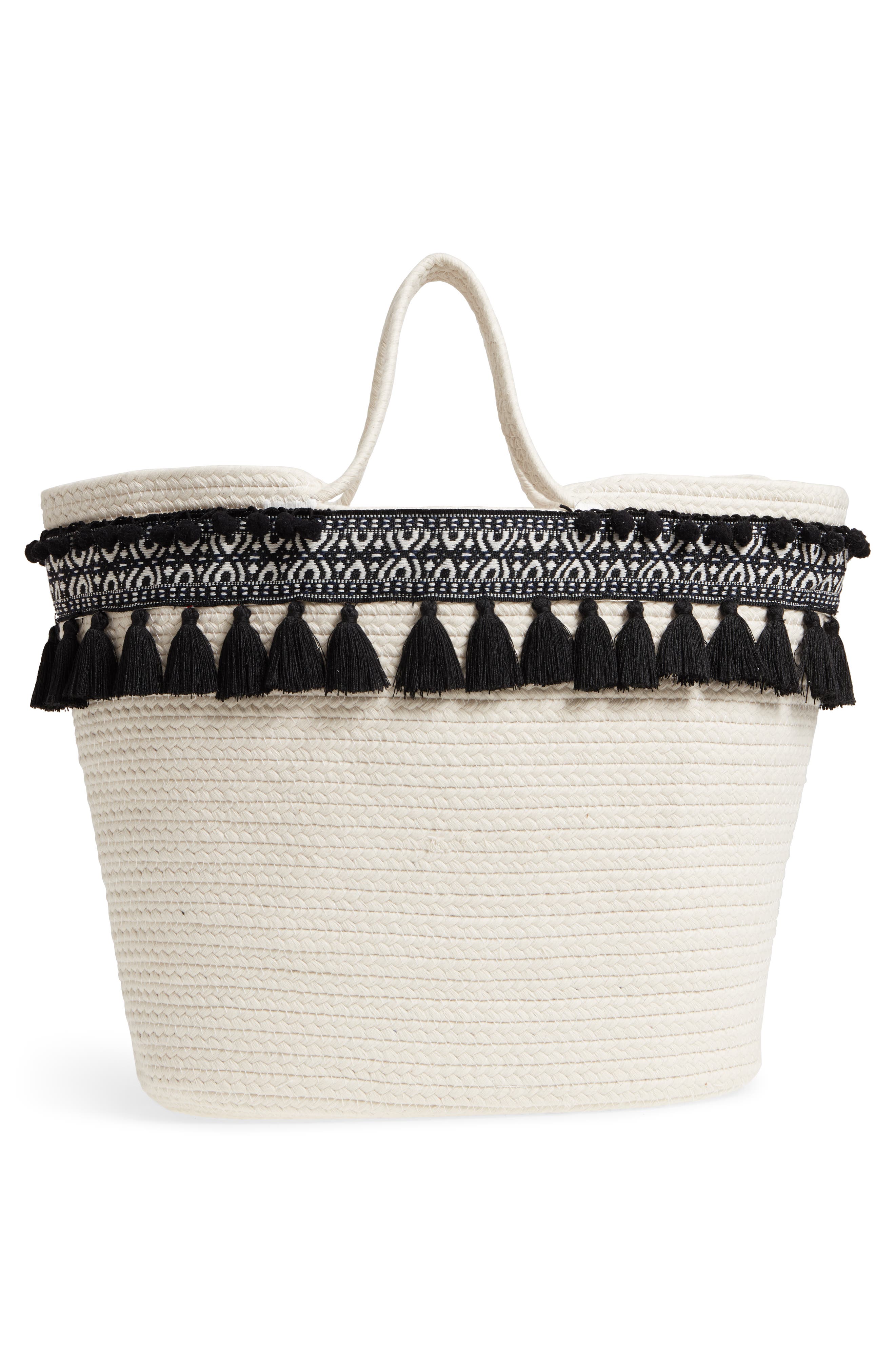 Shiraleah Caicos Woven Tote, Alternate, color, 