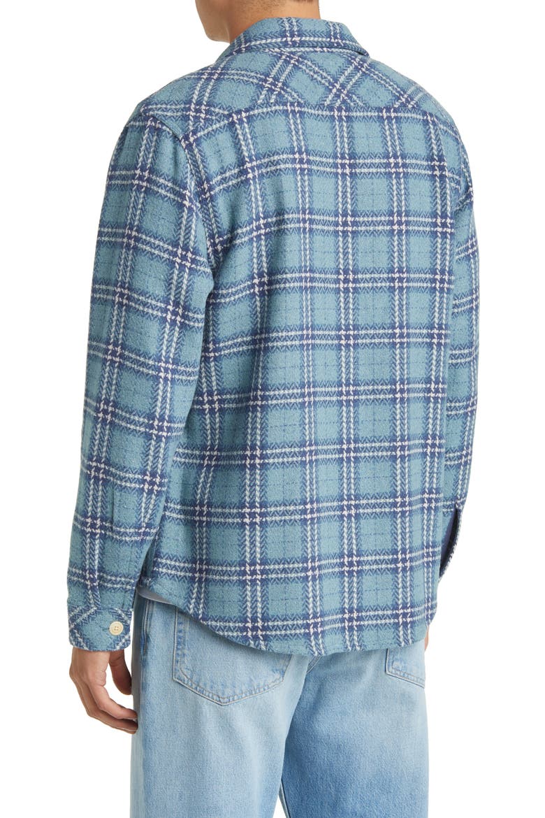 Berkshire Herringbone Check Shirt Jacket, Alternate, color, MOONLIGHT WAVE