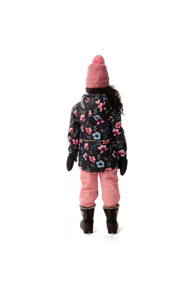 Chill Floral Jacket & Foot Strap Pants Two Piece Snowsuit, Alternate, color, Blue Floral Print