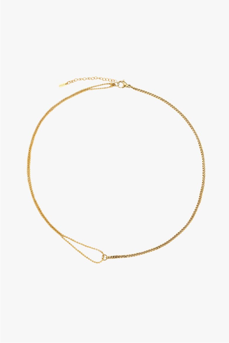 Double Trouble Choker, Main, color, Gold