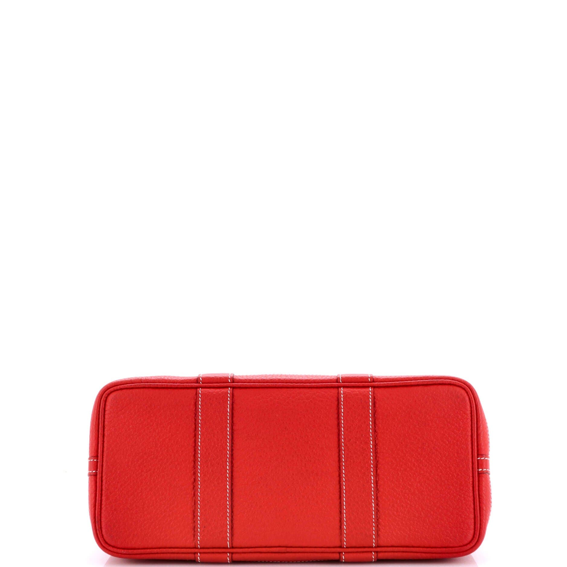 Pre-Owned Hermes Garden Party Tote Leather 30, Alternate, color, Rouge Casaque