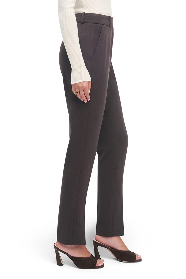 The Split Decision Slim Fit Pants, Alternate, color, COFFEE