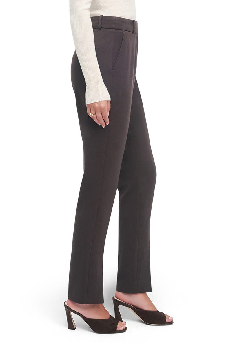 Favorite Daughter The Split Decision Slim Fit Pants, Alternate, color, Coffee