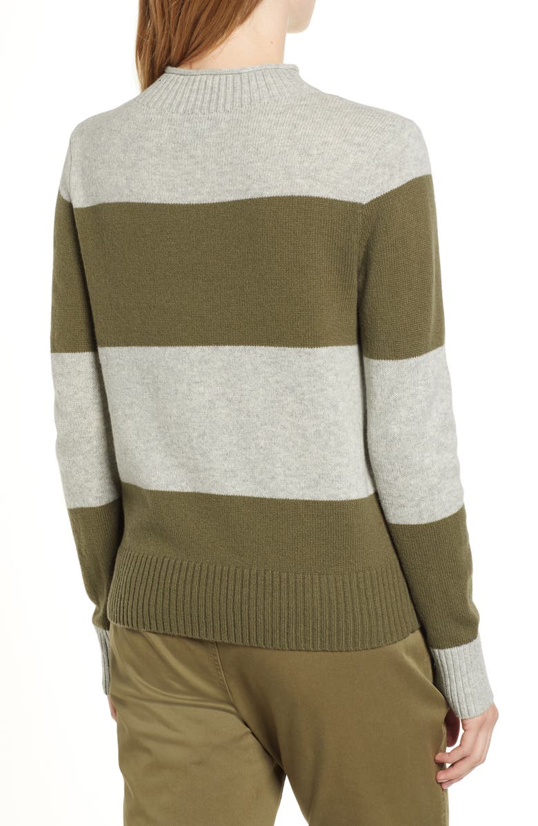 J.Crew 1988 Stripe Roll Neck Sweater, Alternate, color,