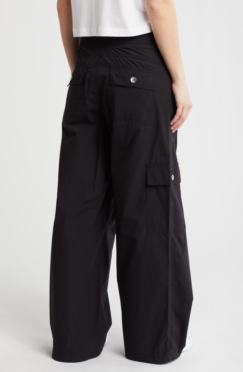 DKNY High Waist Straight Leg Cotton Cargo Pants, Alternate, color,