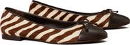Tory Burch Leopard Print Genuine Calf Hair Ballet Flat
