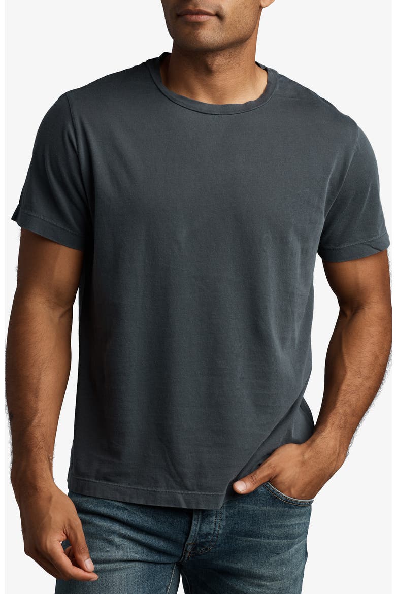 Asher Standard Cotton T-Shirt, Main, color, FADED BLACK