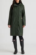 Hunter Darcy Longline Rubberized Rain Coat