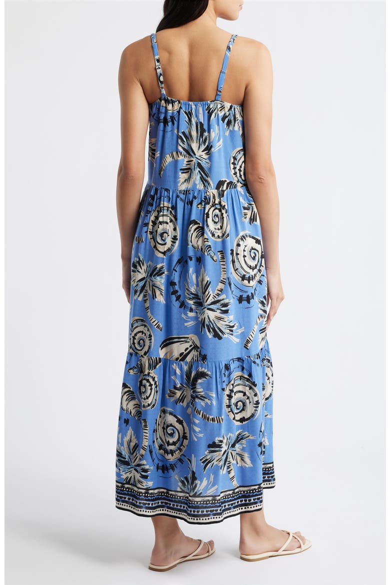Tropical Print Maxi Dress, Alternate, color, OCEAN MULTI