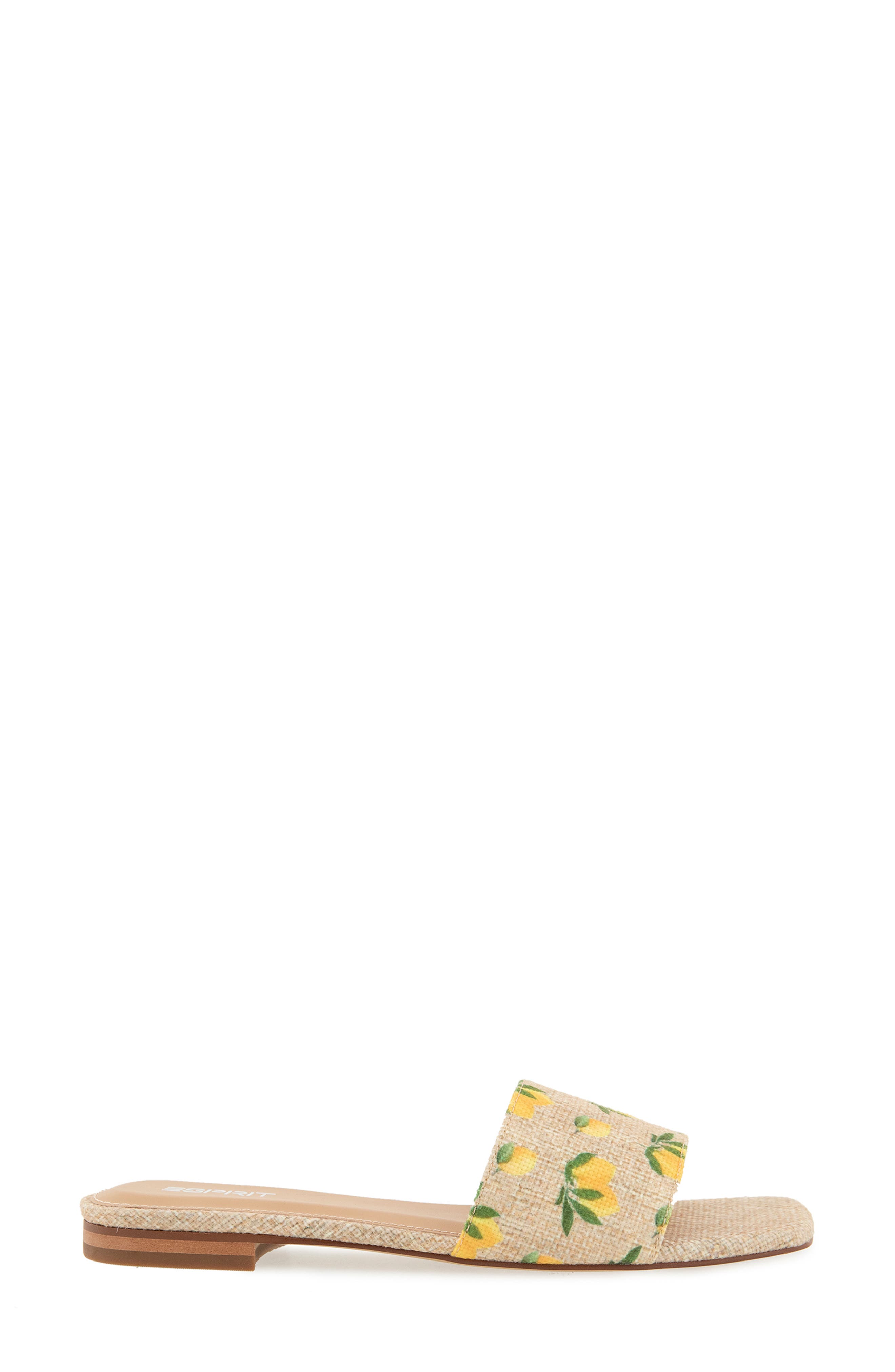 Esprit Rylee Slide Sandal, Alternate, color, Natural Linen/ Lemon