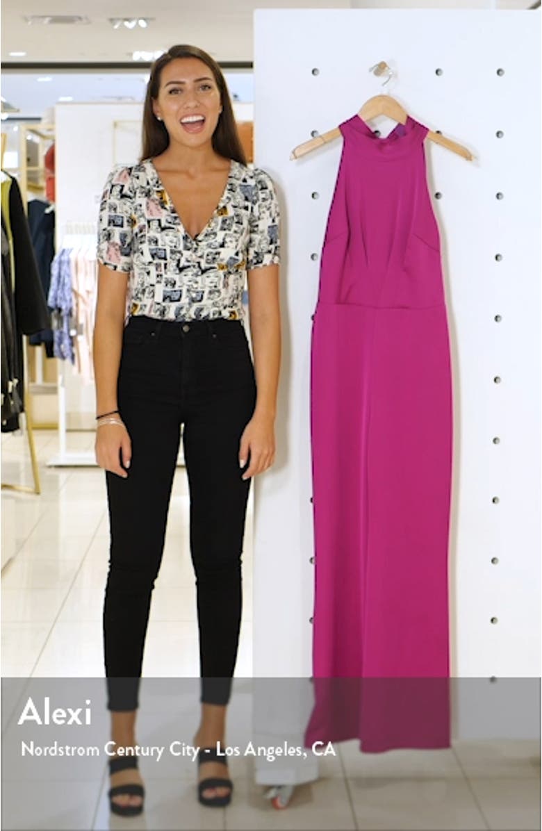 Tie Back Satin Jumpsuit, sales video thumbnail