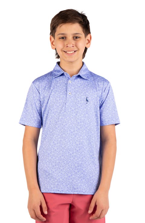 Kids' Summer Floral Knit Polo (Big Kid)