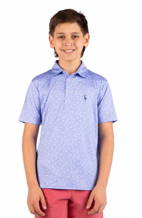 TailorByrd Kids' Summer Floral Knit Polo