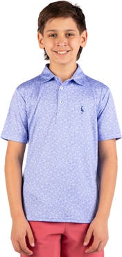 TailorByrd Kids' Summer Floral Knit Polo